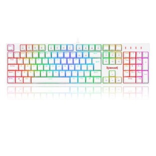 TECLADO GAMER REDRAGON SURARA PRO RGB BRANCO SWITCH MARROM ABNT2