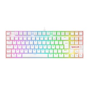 TECLADO GAMER REDRAGON KUMARA PRO RGB BRANCO SWITCH MARROM