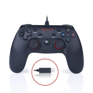 CONTROLE REDRAGON USB SATURN WIRED GAMEPAD G807 PRETO