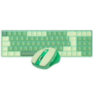 COMBO TECLADO+MOUSE REDRAGON USB 2.4G SEM FIO BS-8772 GC VERDE