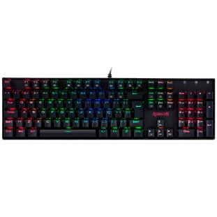 TECLADO REDRAGON GAMER MECANICO MITRA RGB K551RGB-1 PT-BROWN