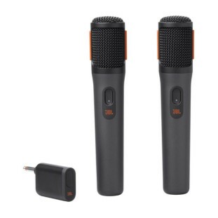 MICROFONE JBL SEM FIO PARTYBOX C/2MIC JBLPBWIRELESSMIC PRETO