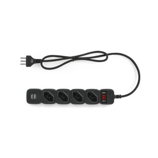 FILTRO DE LINHA INTELBRAS C/4 TOMADAS 2P USB EPE 204 PRETO 4824205