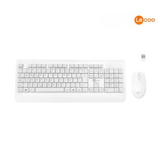 COMBO TECLADO+MOUSE LECOO SEM FIO KW202 BRANCO