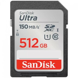 CARTAO DE MEMORIA SD 512GB SANDISK ULTRA CLASSE 10 150MB/S SDSDUNC-512G-GN6IN