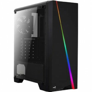 GABINETE AEROCOOL ATX RGB CYLON PRETO             