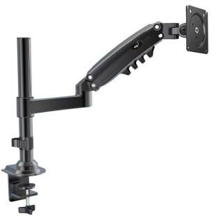SUPORTE ELG ERGONOMICO TIPO TORRE MULTIARTICULADO DE MESA 17" A 27" FH80N PRETO