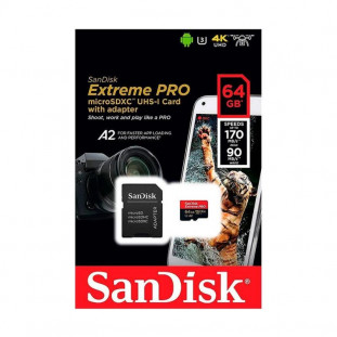 MEM.MICRO SD 64GB SANDISK EXTREME PRO CL10 170MB/S
