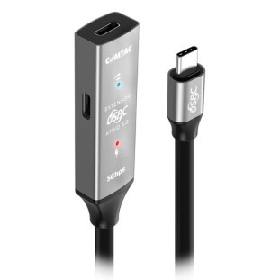 CABO EXTENSOR COMTAC USB-C 3.0 C/AMPLIFICADOR DE SINAL ATIVO 10METROS 20129422
