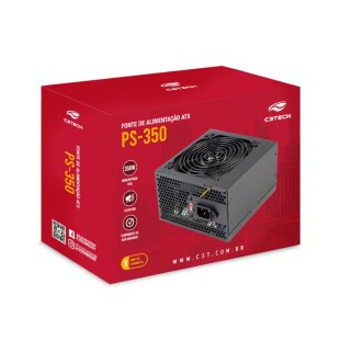 FONTE ATX 350W C3TECH PS-350BK S/CABO DE FORCA