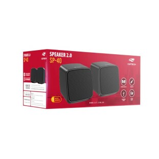 CAIXA DE SOM C3TECH USB SPEAKER 2.0 6W RMS SP-40BK PRETA