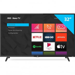 TV LED AOC HD ROKU TV 32" SMART 32S5195/78G PT    