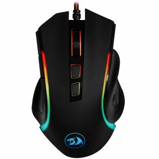 MOUSE REDRAGON GAMER GRIFFIN PT C/LED RGB M607    