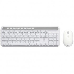 TECLADO +M HP USB S/FIO CS500 BRANCO              