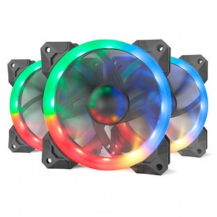 KIT GAMER C/3 FANS RGB F008                       