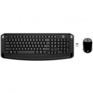 TECLADO+M.HP USB S/FIO 300 PRETO                  