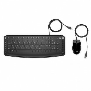 TECLADO + MOUSE HP USB PAVILION 200 PRETO             