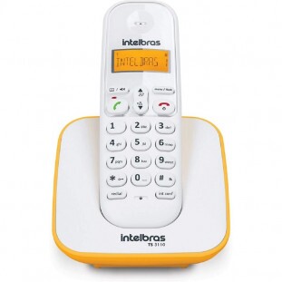 TELEFONE S/FIO DIGITAL INTELBRAS TS3110 BR/AMARELO    