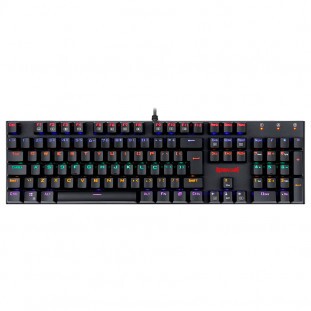 TECLADO MECANICO RUDRA PRETO KEYBOARD AZUL        