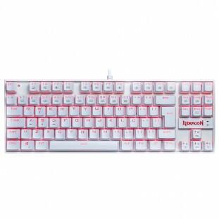 TECLADO REDRAGON GAMER KUMARA SWITCH AZ BRANCO    