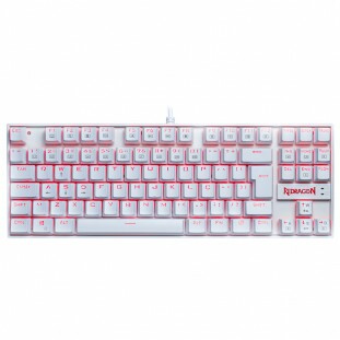 TECLADO REDRAGON GAMER KUMARA SWITCH AZ BRANCO    