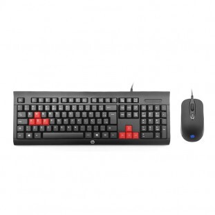 TECLADO + MOUSE HP GAMER USB C/FIO KM100 PRETO          