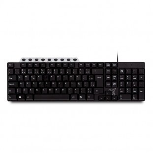 TECLADO MAXPRINT USB MULTIMIDIA 60805-4 PT/PRATA  