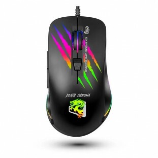 MOUSE ELG GAMER DEATH CHROMA MGDC PRETO           