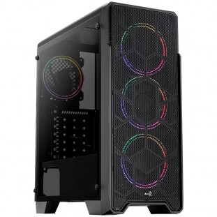 GABINETE AEROCOOL ATX ORE SATURN FRGB PRETO       