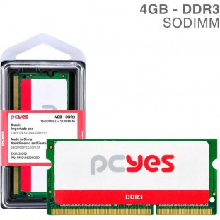 MEMORIA PARA NOTEBOOK 4GB DDR3/1600MHZ - PC3 PCYES               