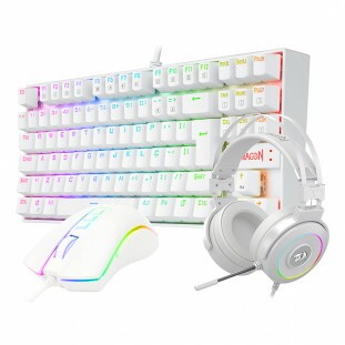 COMBO REDRAGON GAMER 3 EM 1 LUNAR WHITE S125W BC  