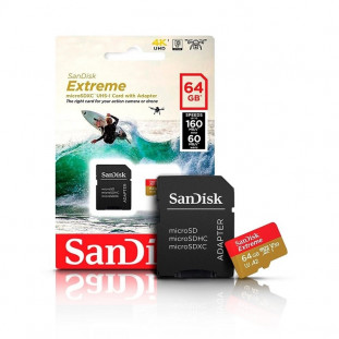 MEM.MICRO SD 64GB SANDISK EXTREME CL.10 160MB/S   