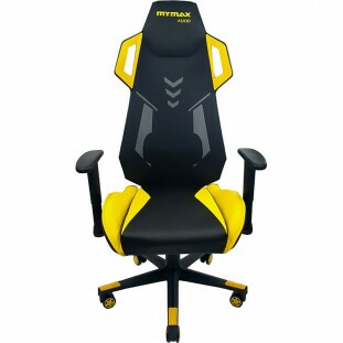 CADEIRA MYMAX GAMER MX10 GIRATORIA PT/AMARELA     