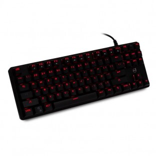 TECLADO DAZZ GAMER MECANICO ALPHA 62532 VERMELHO  