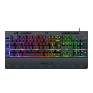 TECLADO MEMBRANA GAMER ABNT2 SHIVA RGB PT         