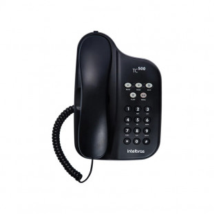 TELEFONE C/FIO INTELBRAS TC500 PRETO