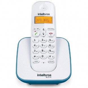 TELEFONE S/FIO DIGITAL INTELBRAS TS3110 BRANCO/AZUL   