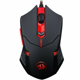 MOUSE REDRAGON GAMER USB M601-3 PRETO/VERMELHO    