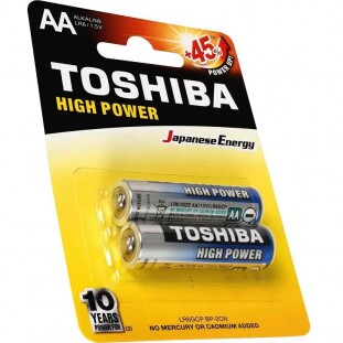 PILHA TOSHIBA AA ALCALINA  C/2 UND LLR6GCP        