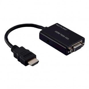 CONVERSOR MULTILASER HDMI P/VGA C/S.P/AUDIO WI293 
