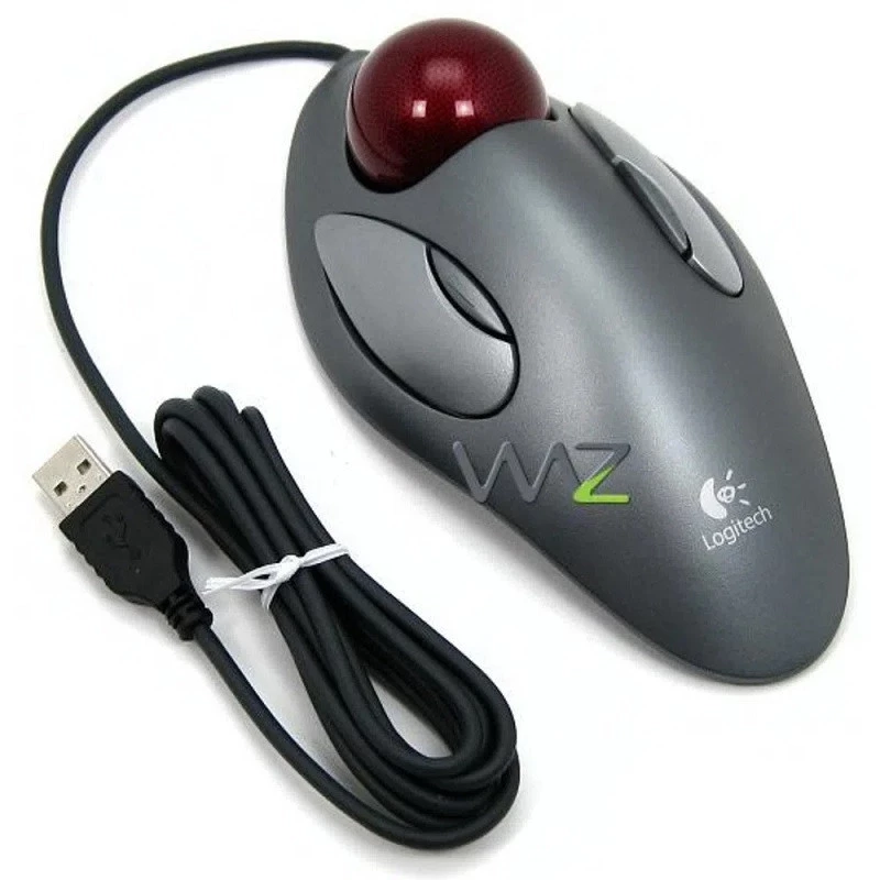 MOUSE LOGITECH USB TRACKMAN CINZA                 