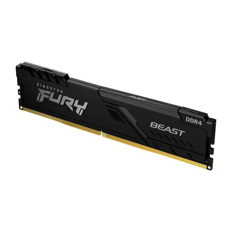 MEMORIA GAMER DESKTOP 16GB DDR4/2666MHZ -PC4 KINGSTON FURY BEAST PRETA