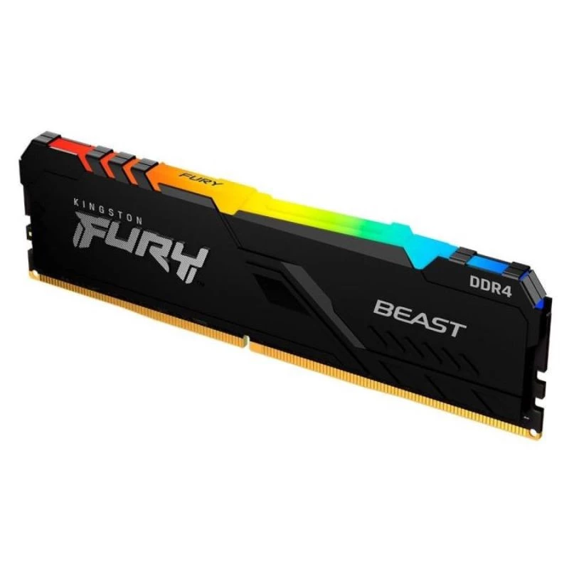 MEMORIA GAMER DESKTOP 16GB DDR4/3200MHZ - PC4 KINGSTON FURY BEAST RGB KF432C16BB2A/16