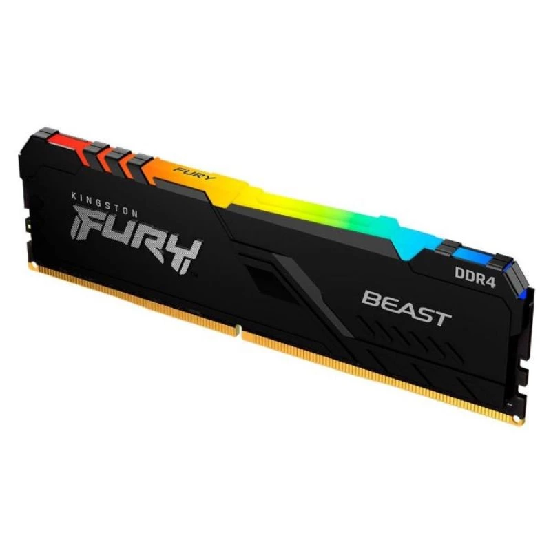 MEMORIA GAMER DESKTOP 8GB DDR4/3200MHZ - PC4 KINGSTON FURY BEAST RGB KF432C16BB2A/8