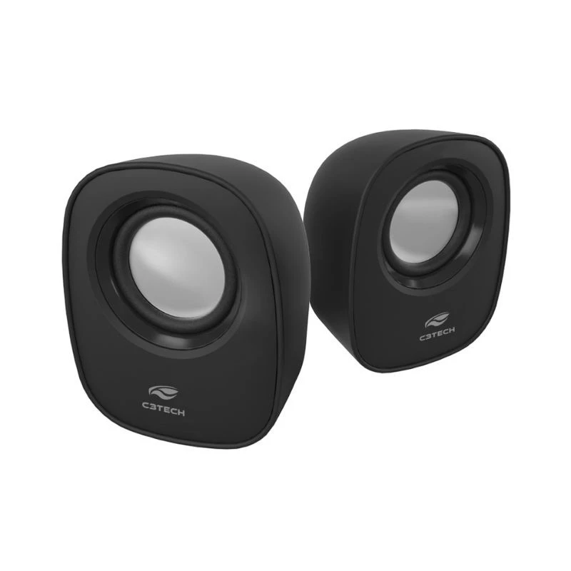 CAIXA DE SOM C3TECH USB SPEAKER 2.0 6W RMS SP-30BK PRETA