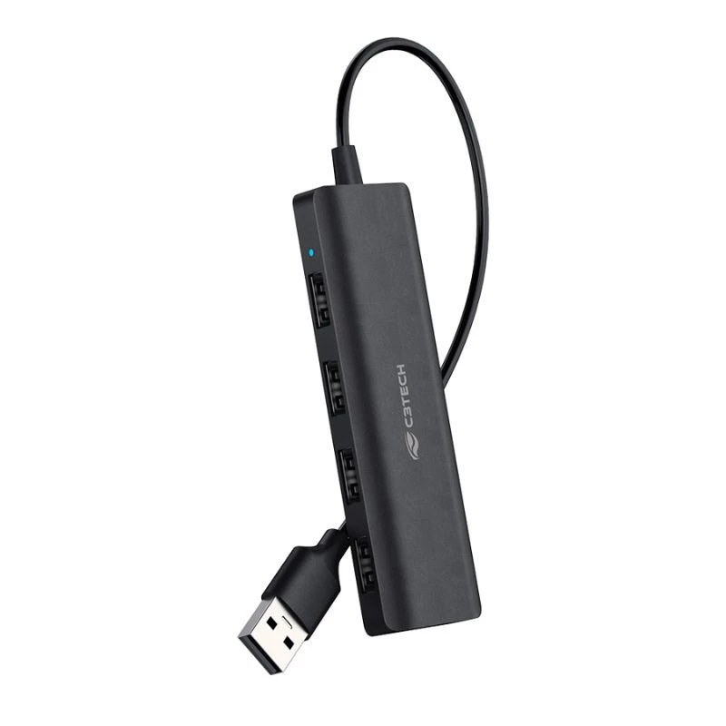HUB C3TECH USB 2.0 4PORTAS HU-230BK PRETO