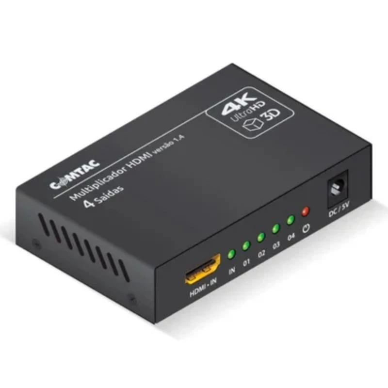 MULTIPLICADOR DE VIDEO COMTAC HDMI 4 SAIDAS 9378--