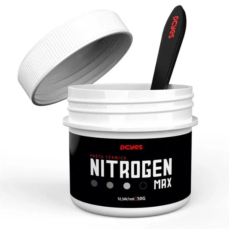 PASTA TERMICA PCYES NITROGEN MAX 50G 12,5W/MK CINZA PCYNM50125