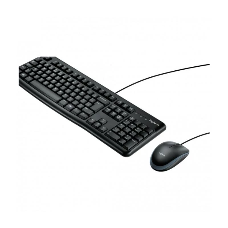 KIT TECLADO+MOUSE LOGITECH USB C/FIO MK120 PRETO