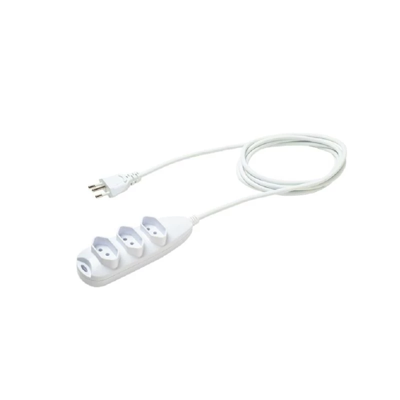 EXTENSAO ELETRICA INTELBRAS 3TOMADAS 10A 5MT BIVOLT BRANCA EXT 3005 4830146